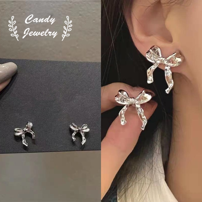 Anting Desain Pita Warna Permen Untuk Wanita