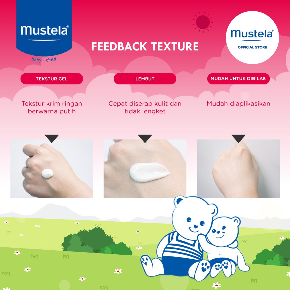 Mustela Moisturizing Cream 40 ml - Krim Wajah Bayi Kulit Sensitif