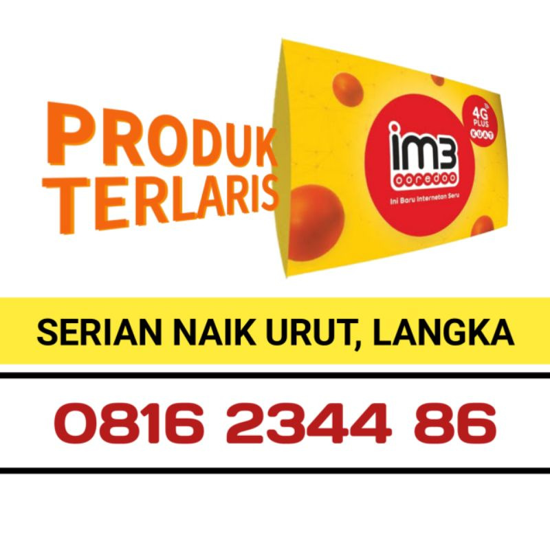 [BISA COD] nomor cantik im3 indosat 10 digit MURAH.10 digit im3 indosat. im3 oredoo indosat 10 digit