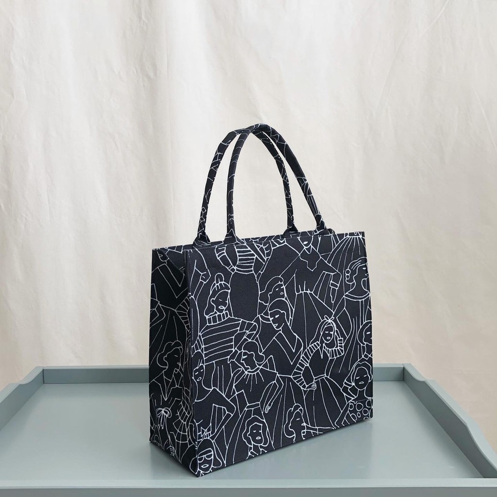 Tas Tote Library Small - Noir