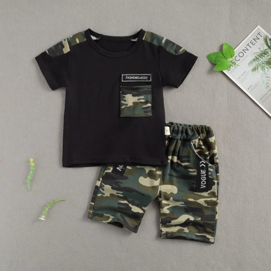 baju bayi setelan army loreng-loreng for baby 1-4 tahun