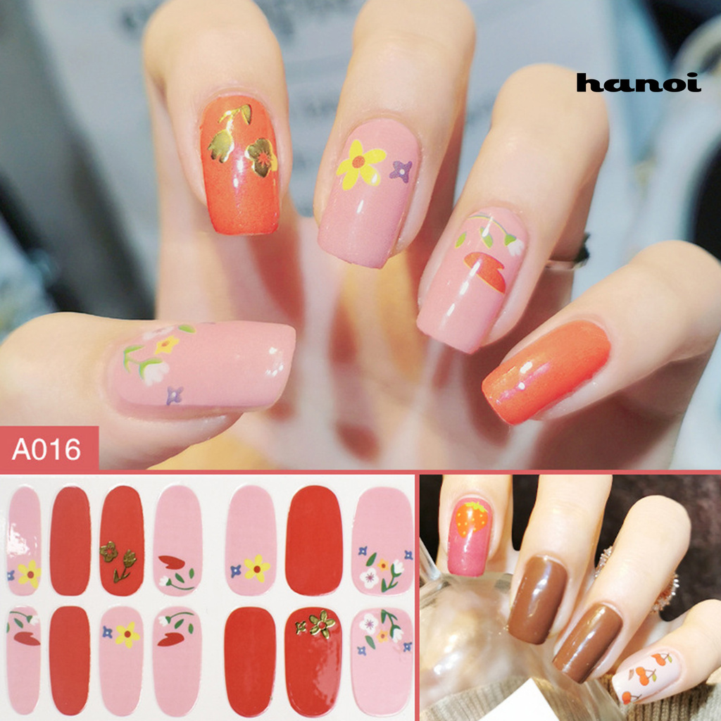 HN_Nail Art Decal Non-drop Safe Funny Lace Nail Decal for Home