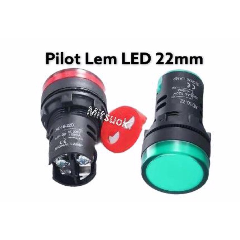 pilot lamp LED/ lampu panel 22mm 220V