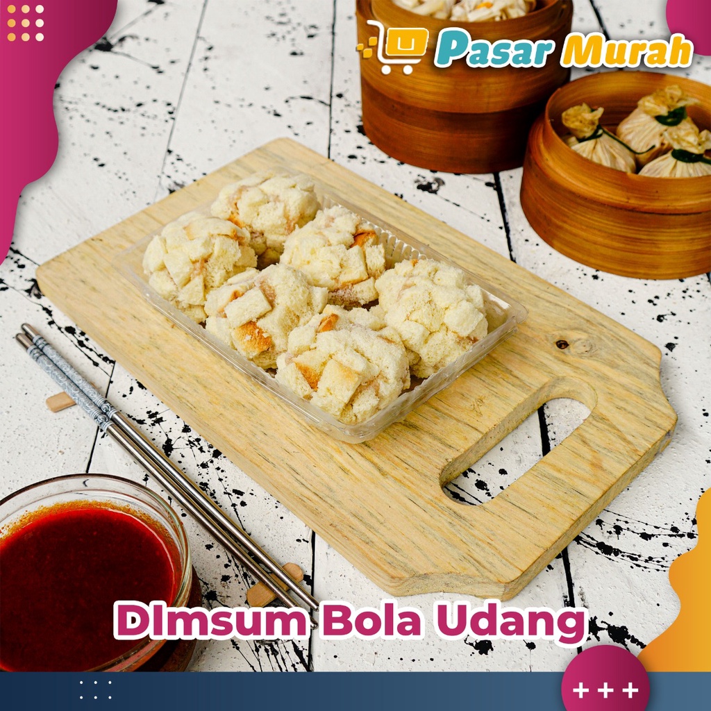 

DIMSUM FROZEN BOLA UDANG (PREMIUM) ISI 6 / PACK - DIMSUM HALAL MEDAN - DISTRIBUTOR DIMSUM MEDAN