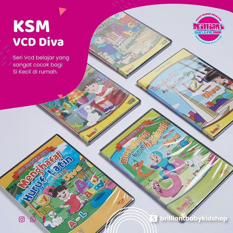 DVD Seri Pendidikan Anak Belajar Bersama DIVA