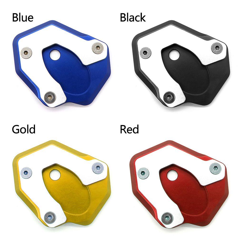 Populer Kaki Ekstensi Pad Pembesar Suku Cadang Motor Kickstand Penyangga Kaki Side Kick Stand Untuk Kawasaki Z650 2017-2019