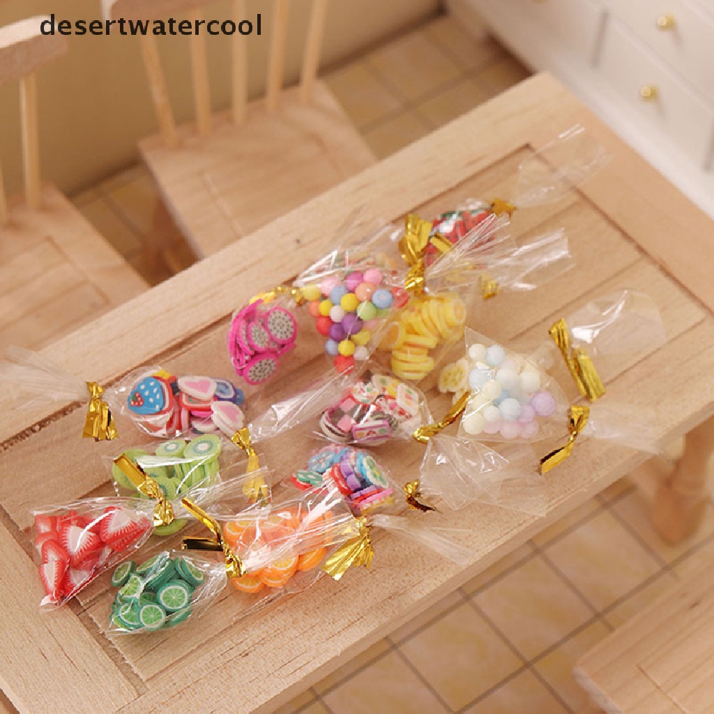 Deid 1 Kantong Mainan Miniatur Permen / Buah / Snack Skala 1: 12 Untuk Dekorasi Rumah Boneka Ob11