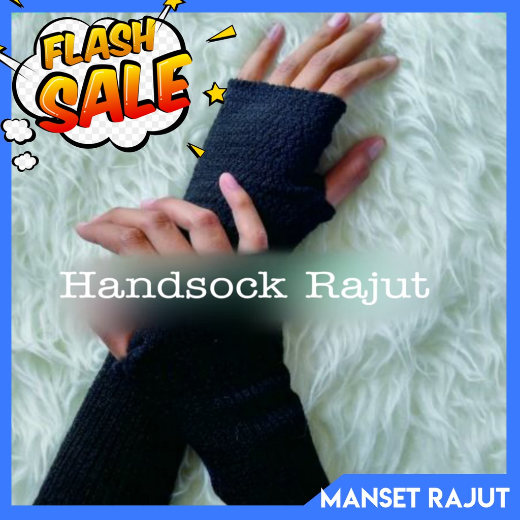 Handsock Jempol Rajut/ Manset Wanita Lengan Panjang/ Handsock Tangan/ Manset Tangan