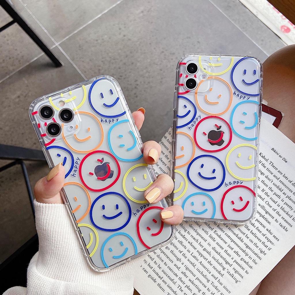 Case Anticrack SMILE EMOJI Casing Softcase Silikon Case Hp Vivo Y21 Y33S Y53s V21 Y20 Y12s Y11 Y12 A