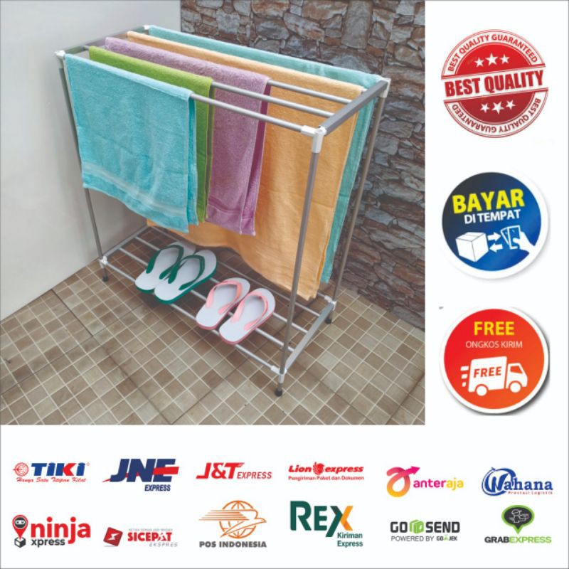 JEMURAN HANDUK ALUMUNIUM, JEMURAN MINIMALIS