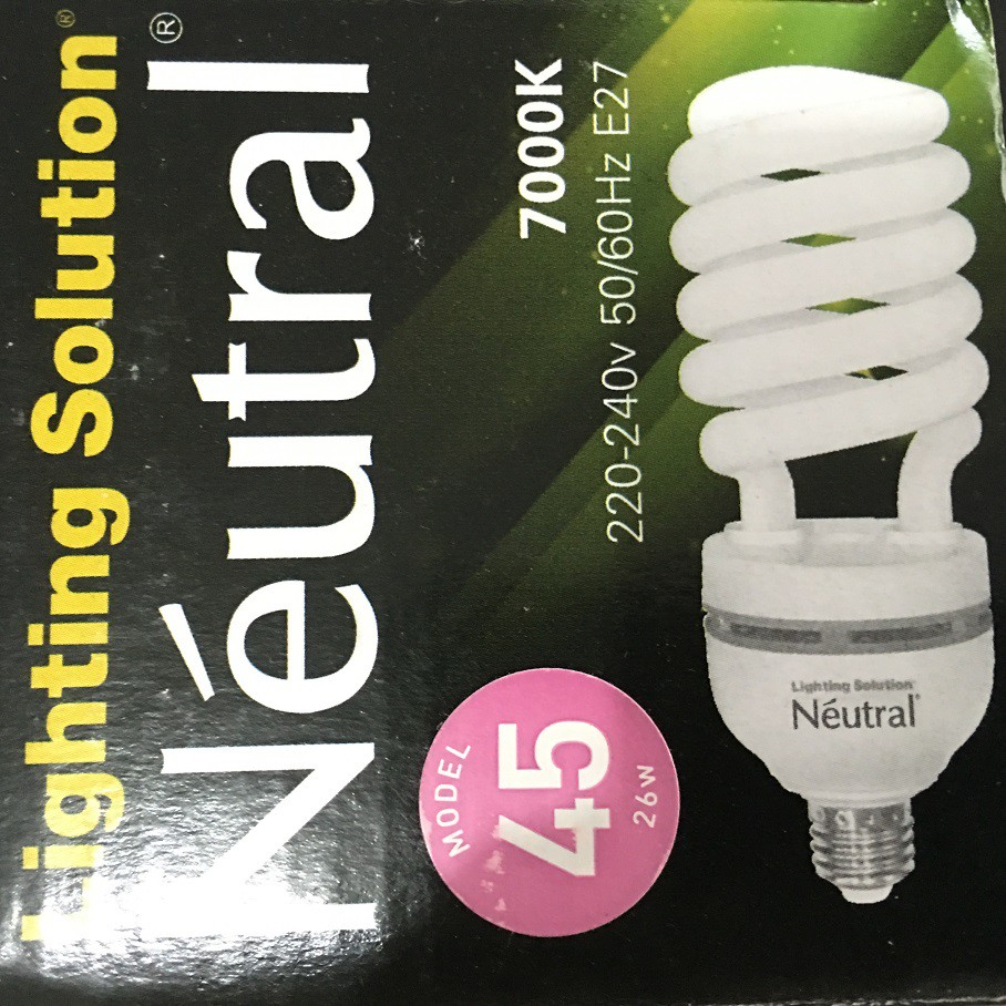 Spiral Neutral 45W 45 Watt Ulir Cahaya Putih 7000K