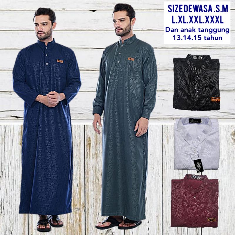 jubah pria EMBOS  jubah laki laki EMBOS jubah SAUDI EMBOS jubah laki laki KONVEKSI PREMIUM