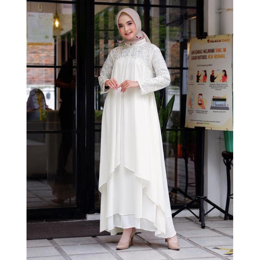 Gamis Putih Lebaran Muslim Premium Reapict Tanah Abang Tamarablerin