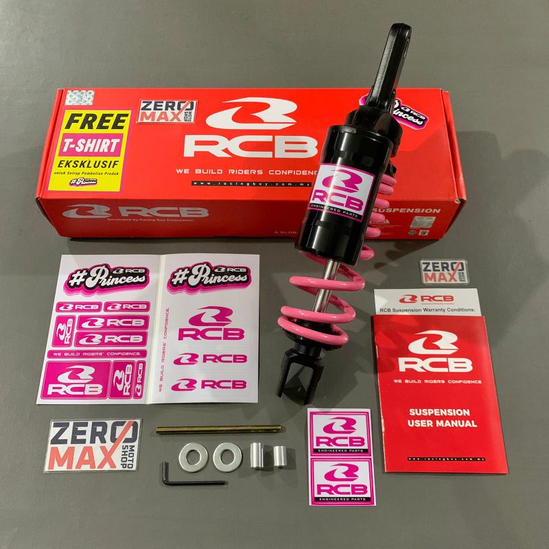 Shock Shockbreaker RCB Racing Boy MB2 MB-2 305mm Pink Mio Smile Mio Sporty Original