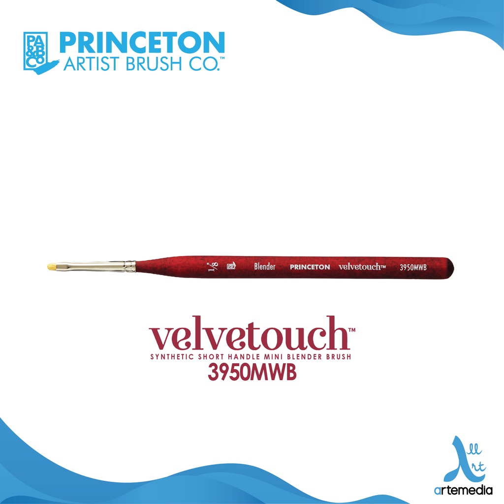 

Princeton Velvetouch 3950MWB Mini Blender Synthetic Watercolor Brush Short Handle