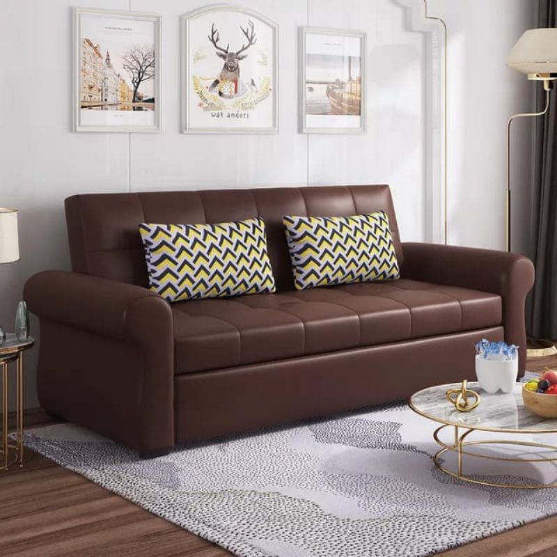 Sofa Bed Minimalis Multifungsi / Sofa Bed Kulit High Quality