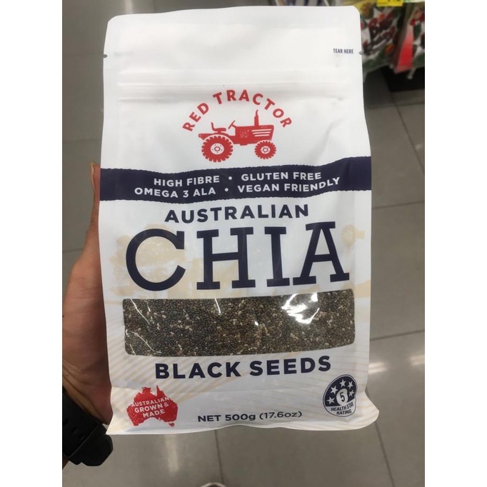 

Red Tractor Aus Black Chia Seed 500Gr