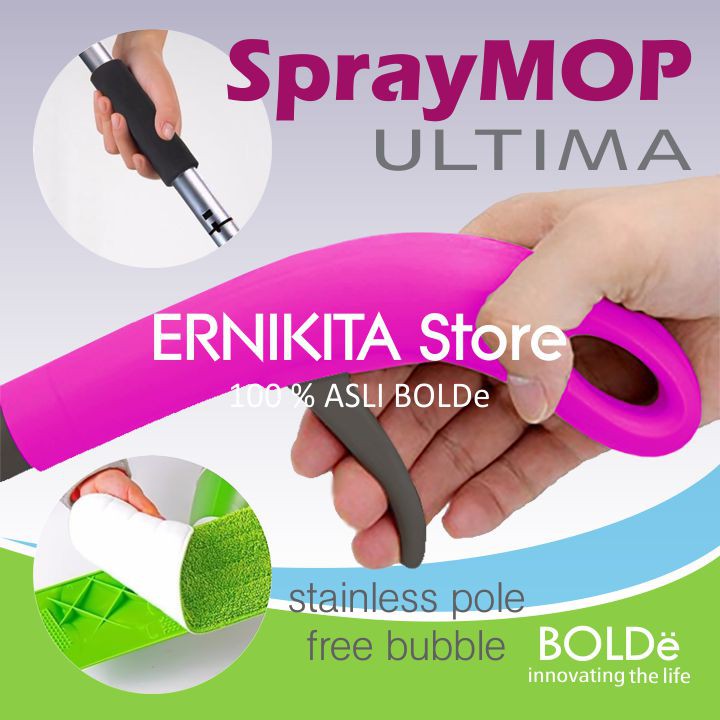 BOLDe SPRAY MOP ULTIMA 1 KAIN MICROFIBER - Tongkat Stainless