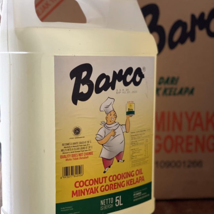 

Minyak Goreng Barco 5 Liter Jerigen ( Gojek & Grab)