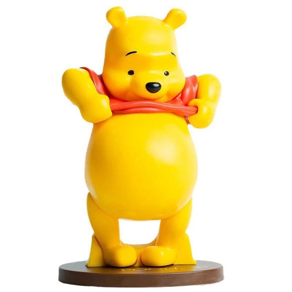 AUGUSTINA Koleksi Dekorasi Meja Winnie The Pooh Model Kreatif Ornamen Mobil Mainan Kartun Beruang Action Figure