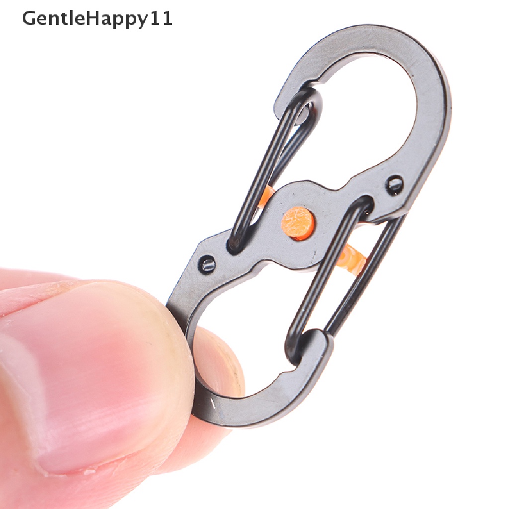 Gentlehappy Gantungan Kunci Carabiner Camping Outdoor Dengan Kunci 8shaped S Buckle Climbing Clip