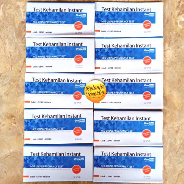 HCG Tes Kehamilan Onemed - Tespek Hamil Onemed Strip - Testpack Akurat Instant One Med Strip