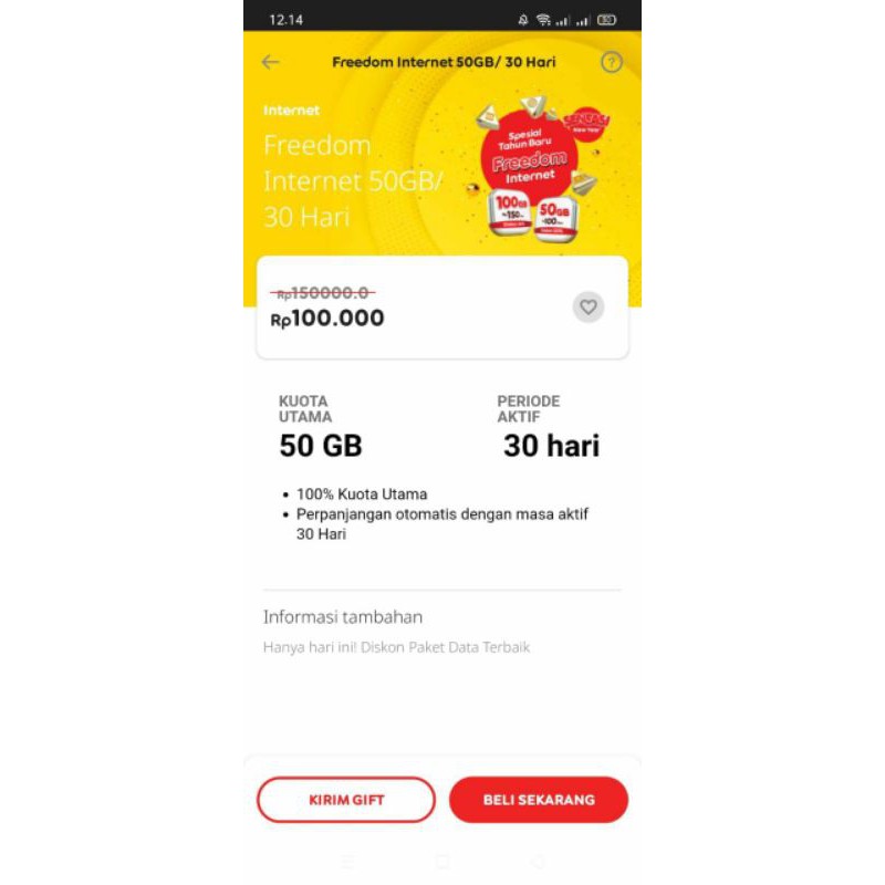 indosat 50gb