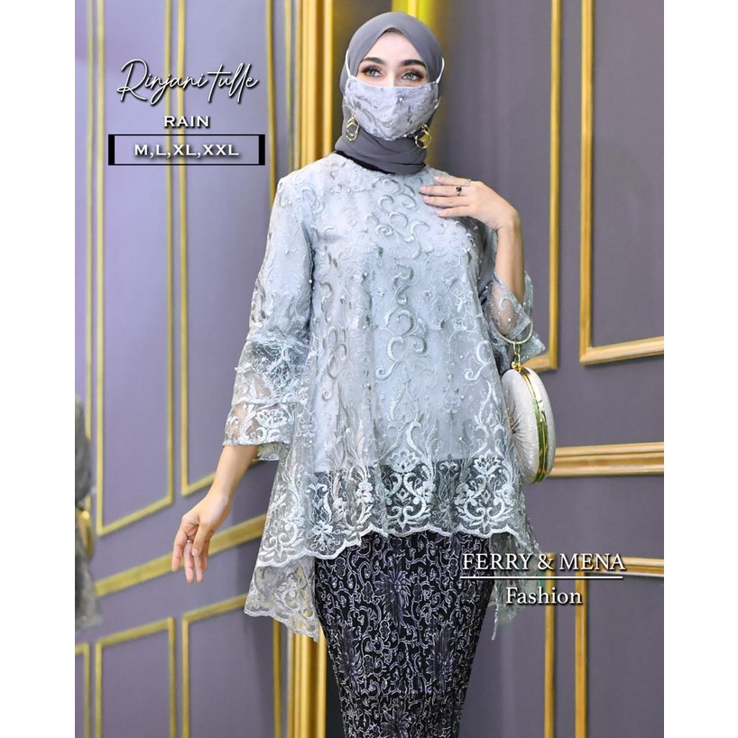 SET TULLE RIJANI//SETELAN  KEBAYA WISUDA WANITA//KEBAYA WISUDA//KEBAYA BRUKAT