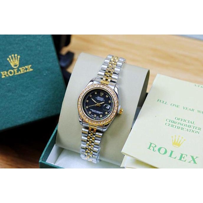 JAM TANGAN WANITA ROLEX DATE OYSTER LADIES (ADA 11 WARNA)J