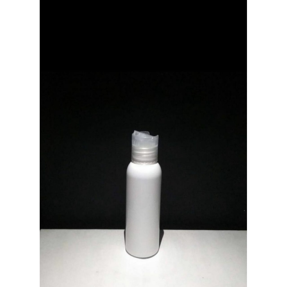 BOTOL 100ML PUTIH PRESSTOP BENING / BOTOL PLASTIK 100ML PRESSTOP WADAH ISI ULANG
