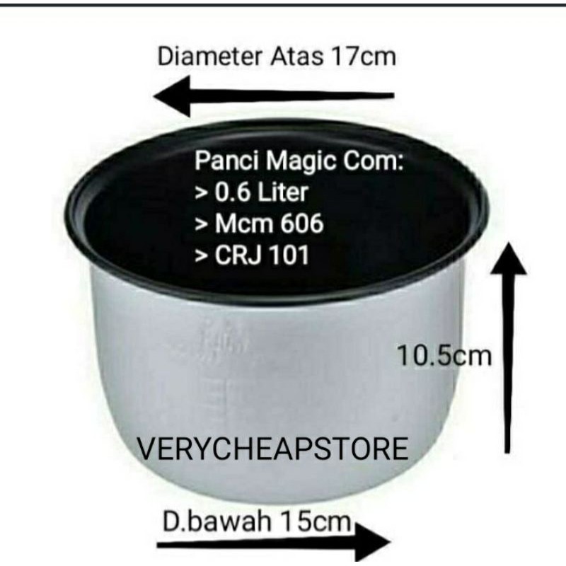 Panci Rice Cooker Miyako 0.6 LITER