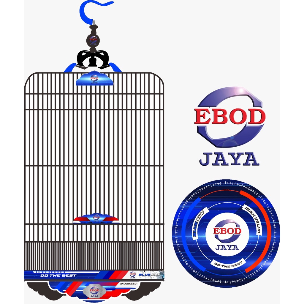 (READY STOCK) SANGKAR DECAL EBOD JAYA SANGKAR BURUNG BERKUALITAS