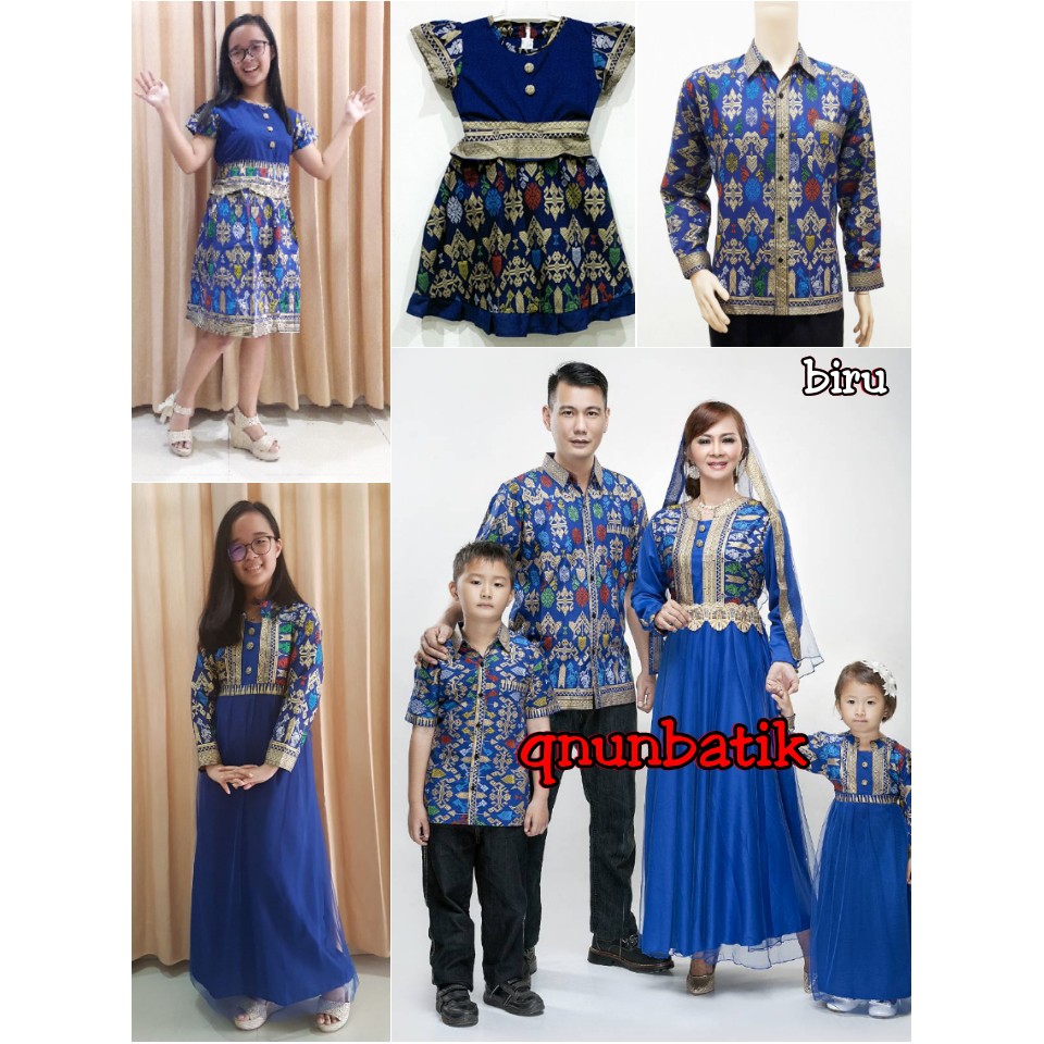 SARIMBIT COUPLE BATIK KELUARGA/FAMILY GAMIS TERUSAN MUSLIM JODHA PRODO