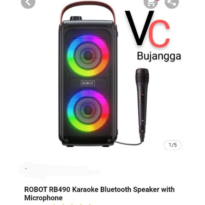 Speaker Bluetooth Original Robot +mic RB490