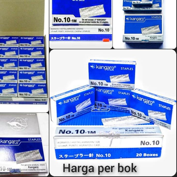 

Hot Sale - Isi staples kangaro No.10 20 kotak