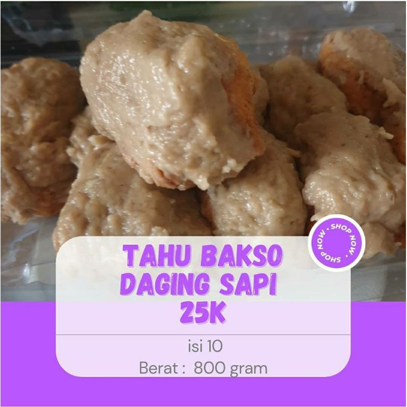 tahu baso semarang isi 10 tahu bakso sapi 800 gram