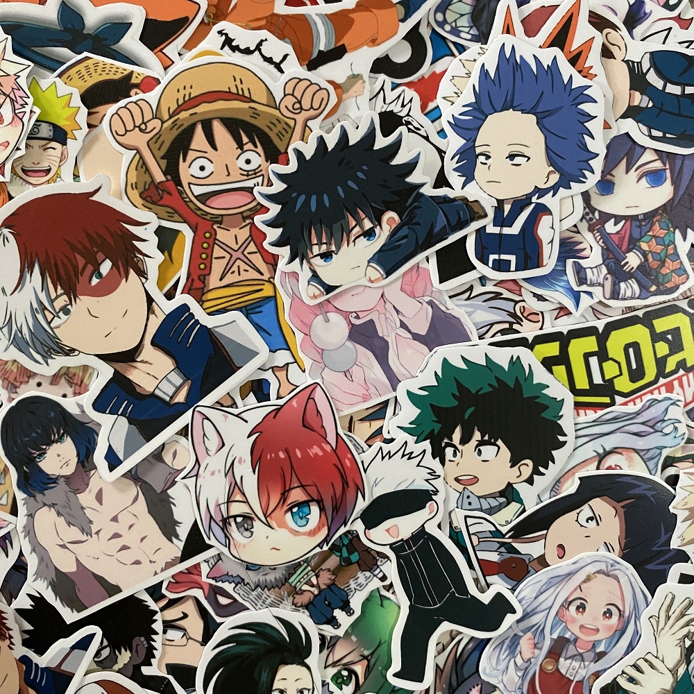 

Sticker Tumblr Pack Anime Demon Slayer Haikyuu AOT Jujutsu Kaisen Boku No Hero My Hero Academia Naruto One Piece Dragon Maid A Sticker Pack Waterproof Tumblr Hiasan Laptop Notebook Tumbler Case Hp DIY