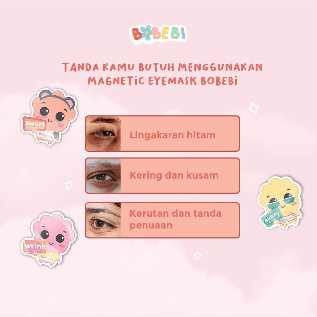 Bobebi Eye Mask Masker Mata Magnet 7gr BPOM Original