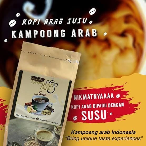 

Kopi Kampoong Arab Susu Halib 250 gr 250gr Kopinya Kopi Robusta Rempah