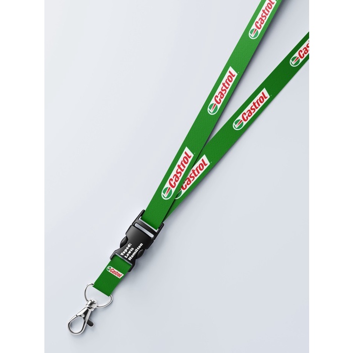 

Lanyard Castrol Oil Satuan Custom Dua Sisi Gantungan Kunci