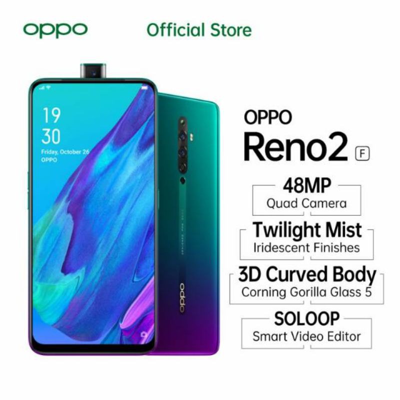 OPPO RENO 2F 8/128 GARANSI OPPO RESMI