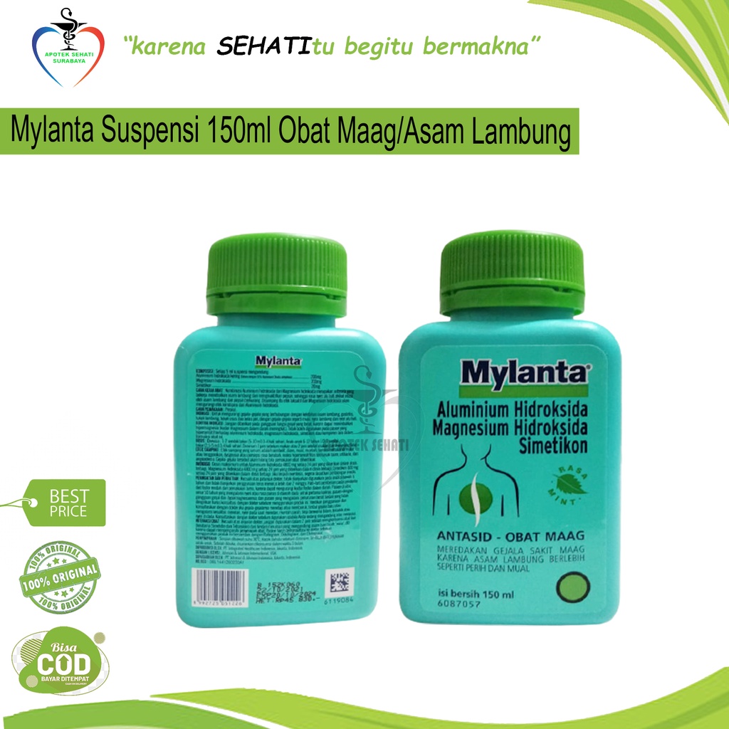 MYLANTA LIQUID 150ML SIRUP OBAT LAMBUNG MAAG KEMBUNG