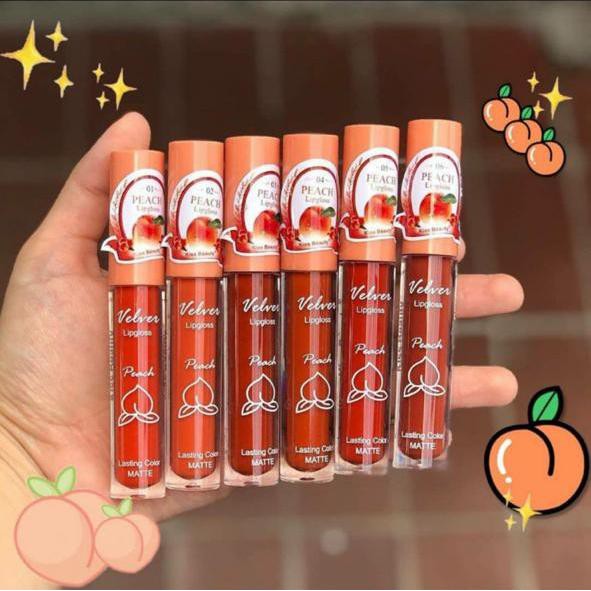 (CYBER) COD TERMURAH lipcream kiss beauty buah peach  kode  70060