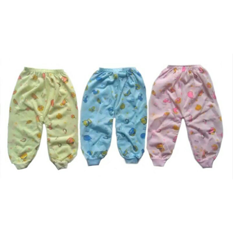 1 LUSIN Celana Panjang Bayi Buka Warna / Baby Long Pants