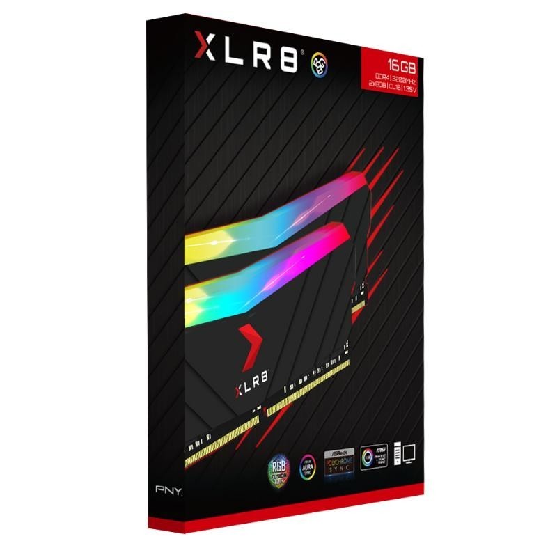 PNY XLR8 RGB Black DDR4 16GB 3200Mhz KIT Ram Longdimm