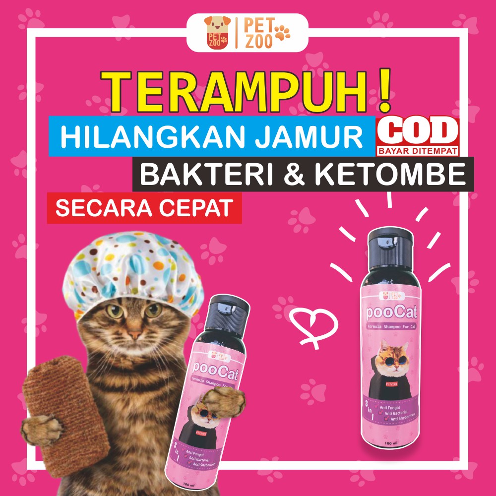 [D24] POOCAT SHAMPO KUCING SAMPO KUCING SHAMPOO KUCING SHAMPO KUCING ANTI KUTU DAN JAMUR AMPUH