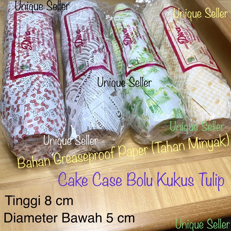 [100 pcs] Cake Case Bolu Kukus Tulip 5 cm DIVA / Kertas Kue Bolu Kukus 5 cm / Kertas Alas Bolu Kukus