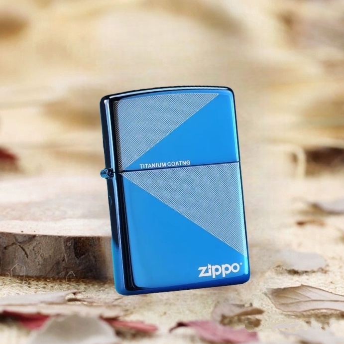 ZIPPO CLASSIC BLUE ICE TIFANUM COATWO ORIGINAL USA BRADFORD