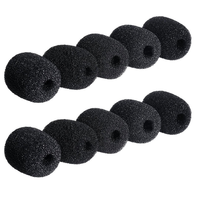 5PCS Mic Microphone Windscreen Soft Foam Pad Mic Cover Holder Sponge Skin