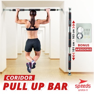 SPEEDS Pull Up Bar Push Up Bar Alat Olahraga Fitness Door Chinning Bar Pull Up Iron Gym 013-11